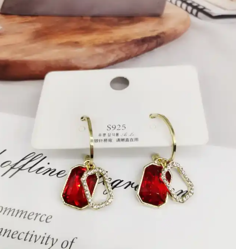 Geometric Drop Earring