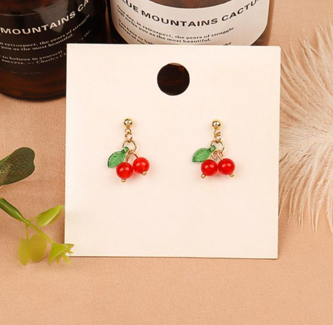Small Cherry Jhumki Earring