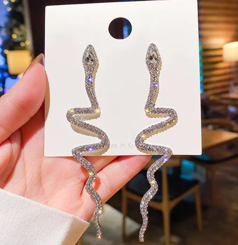Snake Long Earrings
