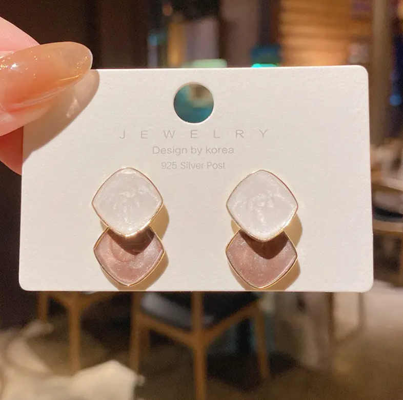Geometric Drop / Stud Earring