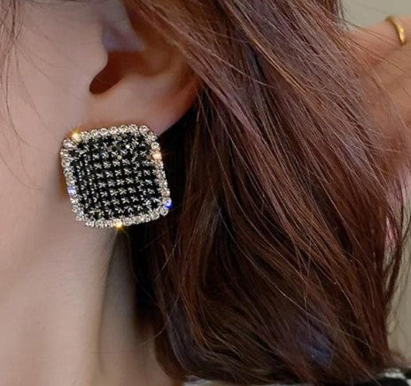 Geometric Luxury Zircon Stud Earring