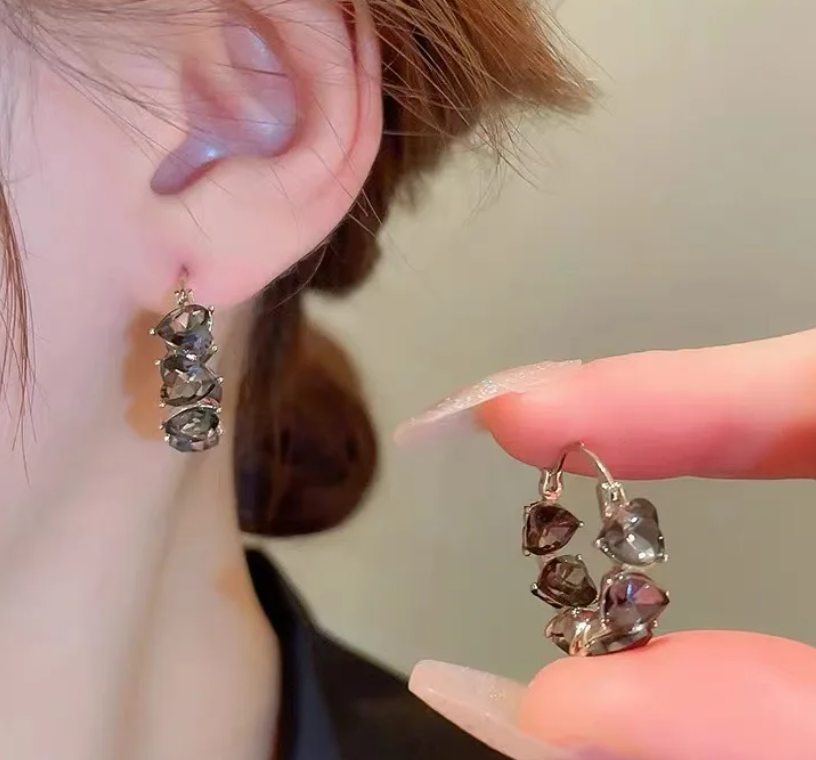Geometric Hoop Earring