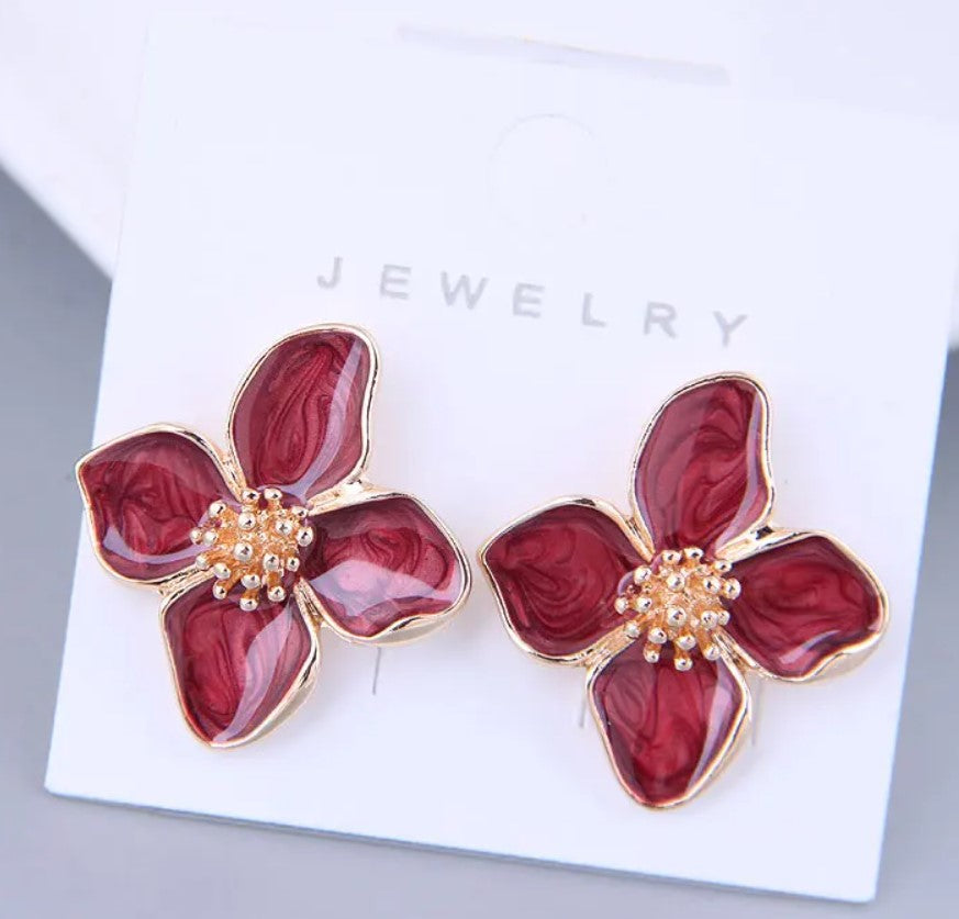 Flower Stud Earring