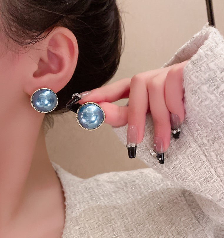 IMPORTED HIGH QUALITY BLUE KOREAN STUD EARRINGS FOR WOMEN & GIRLS