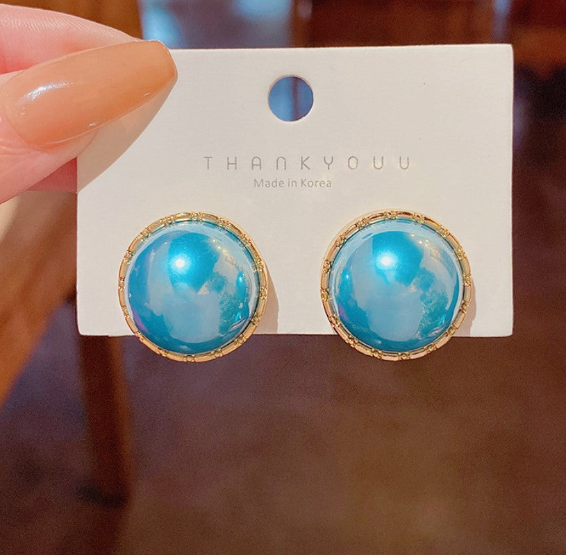 IMPORTED HIGH QUALITY BLUE KOREAN STUD EARRINGS FOR WOMEN & GIRLS
