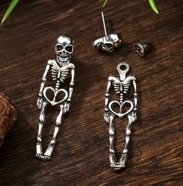 HALLOWEEN SKULL SKELETON KOREAN EARRING