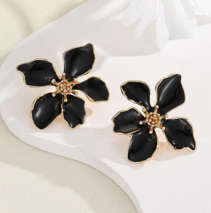 FLOWER STUDS KOREAN EARRINGS