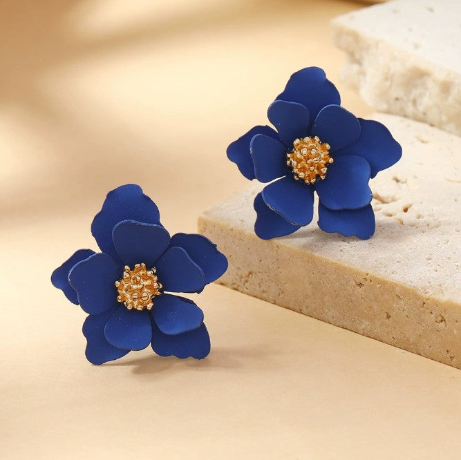 FLOWER STUDS KOREAN EARRINGS