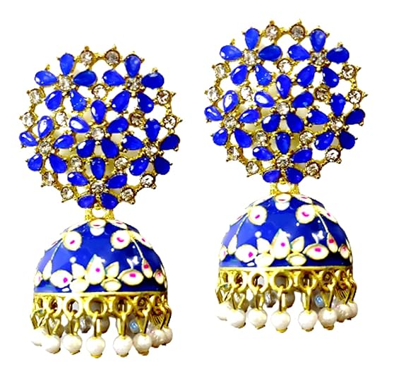 Flower Jhumki Stud Earring
