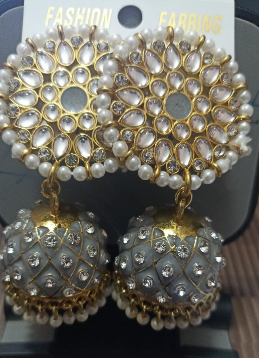 Pearl Jhumki Stud Earring