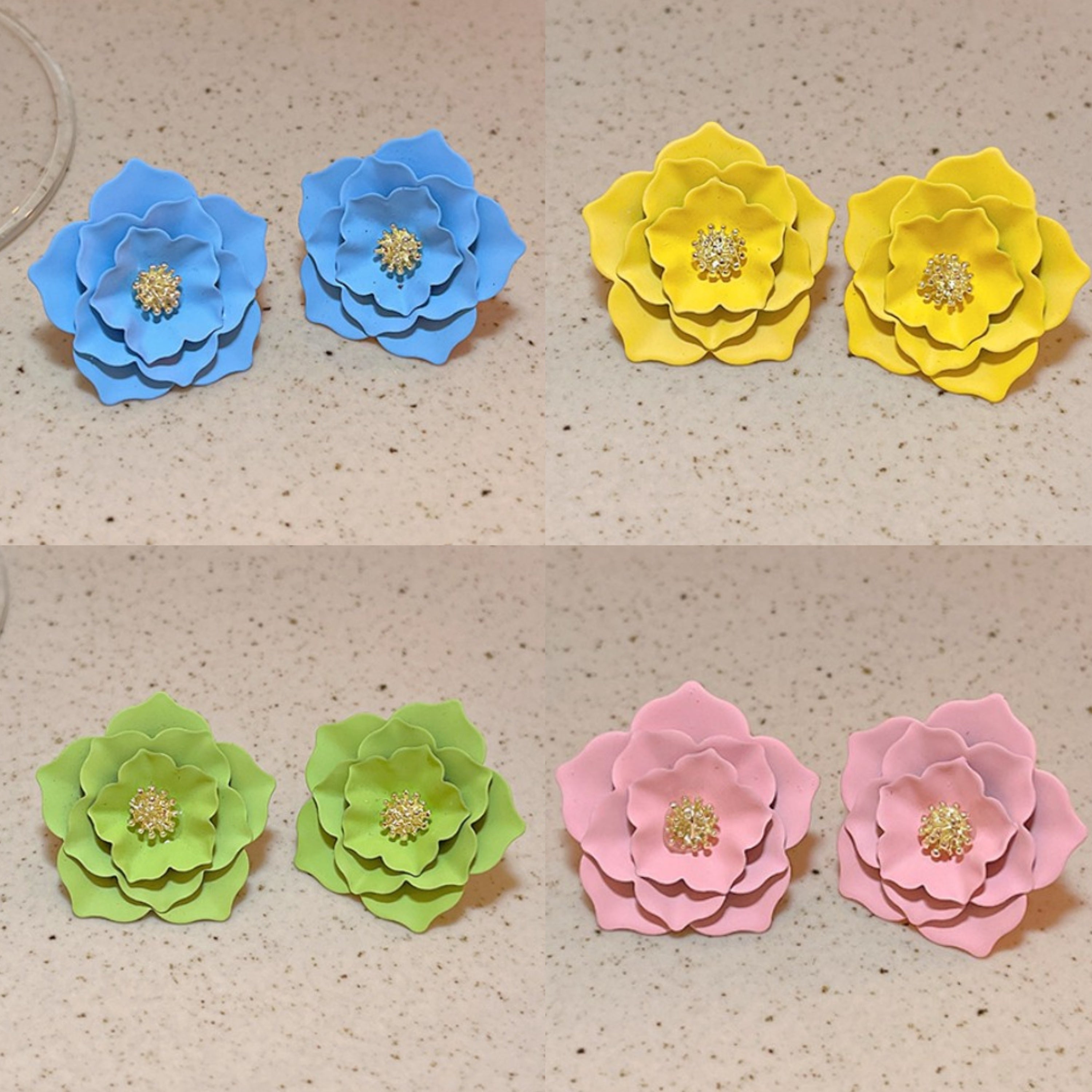 FLOWER STUD KOREAN EARRINGS