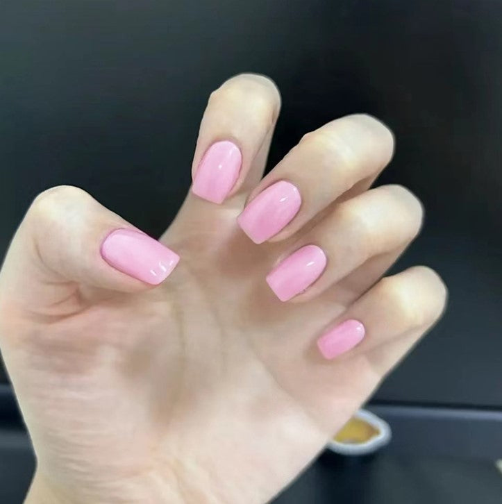 MEDIUM LONG 24 PC ARTIFICIAL NAILS PINK