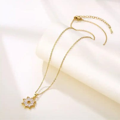 Sunflower Pendant Necklace