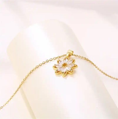 Sunflower Pendant Necklace