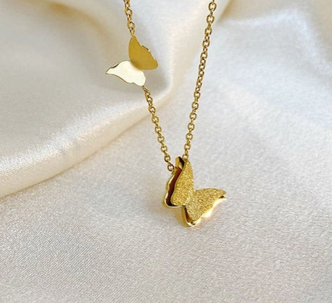Butterfly Chain Pendant Necklace