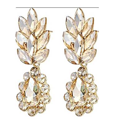 Glass Stone Drop Earring