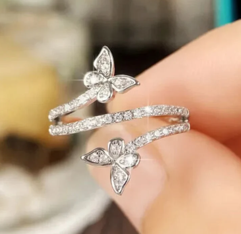 Butterfly Adjustable Finger Ring