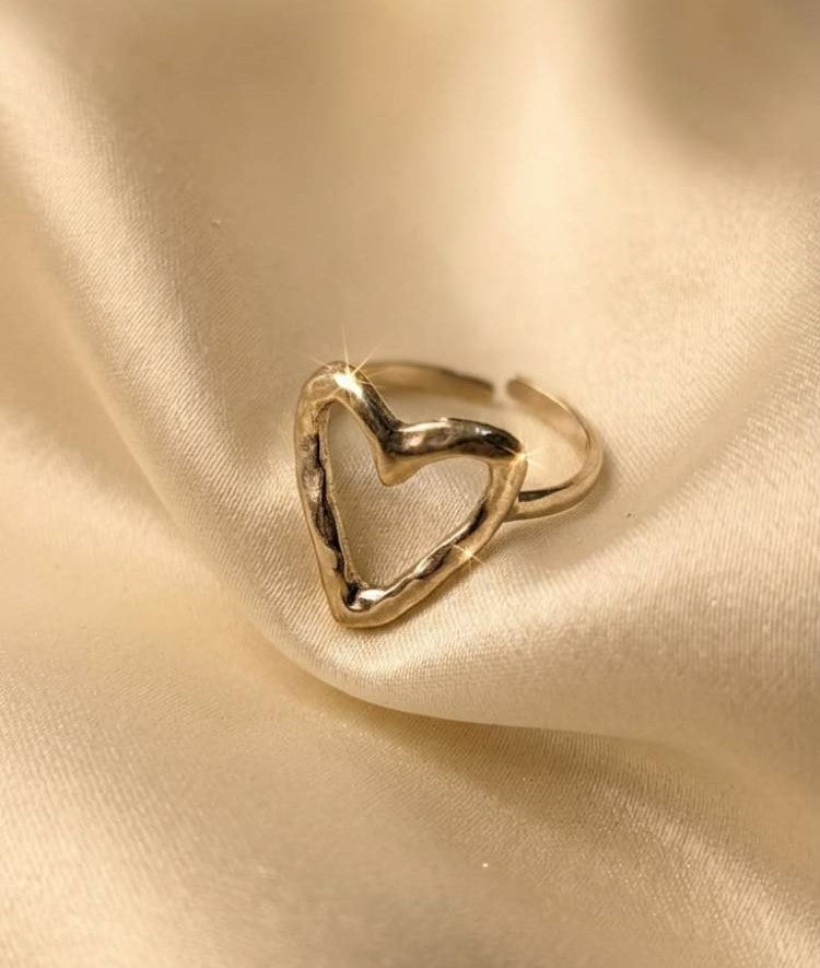 HEART GOLD OPEN KOREAN RINGS