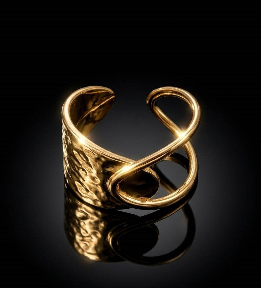 GOLD OPEN KOREAN RINGS