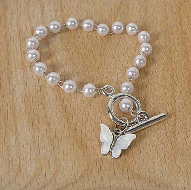 Butterfly Pearl Bracelet