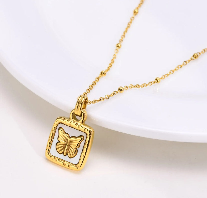 Butterfly Anti Tarnish Stainless steel Necklace