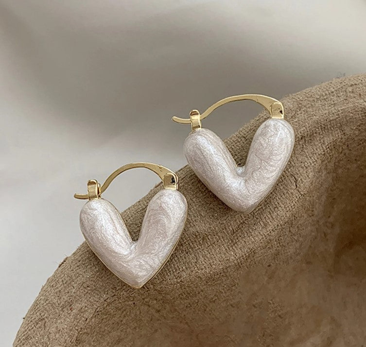 Love Heart Hoop Earring