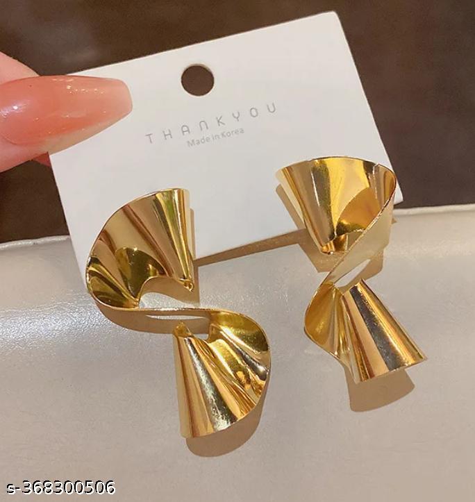TWISTED S KOREAN CELEBRITY EARRINGS FOR WOMEN GIRLS