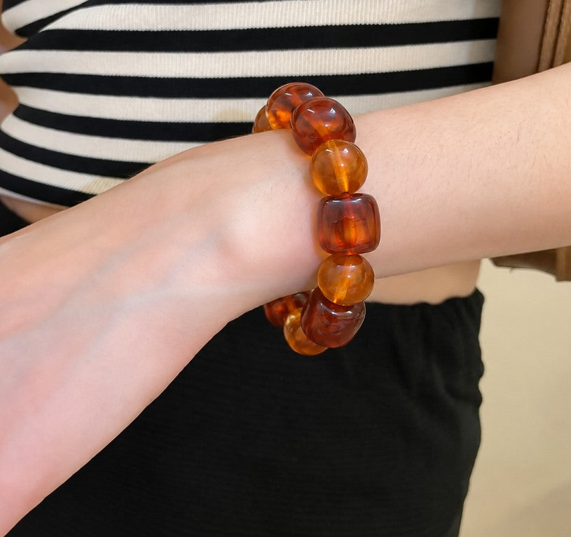 RESIN STONE STRETCHABLE BRACELET