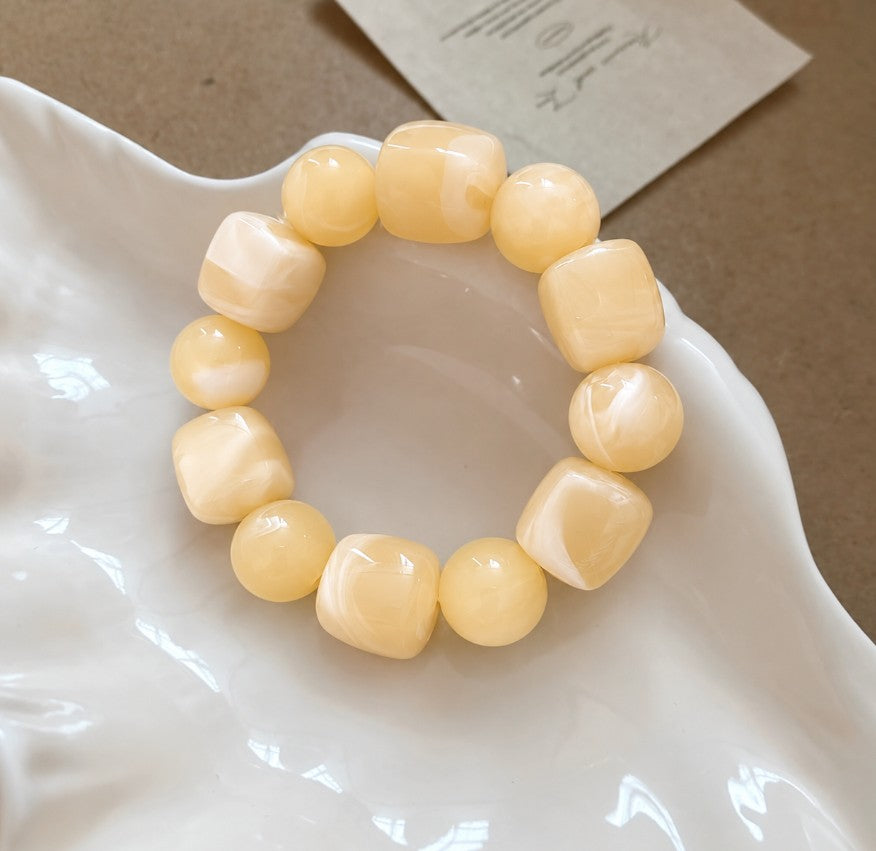 RESIN STONE STRETCHABLE BRACELET