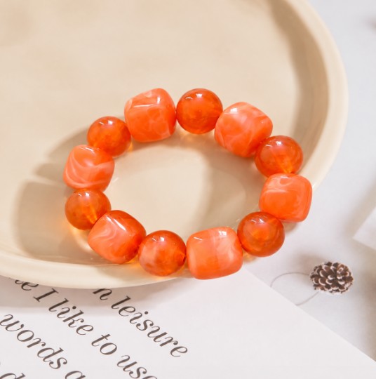 RESIN STONE STRETCHABLE BRACELET