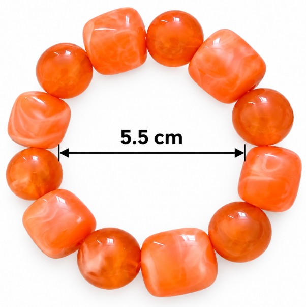 RESIN STONE STRETCHABLE BRACELET