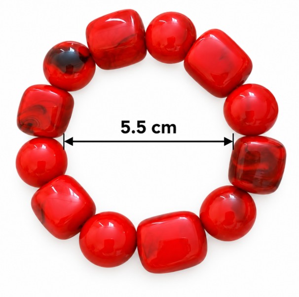 RESIN STONE STRETCHABLE BRACELET