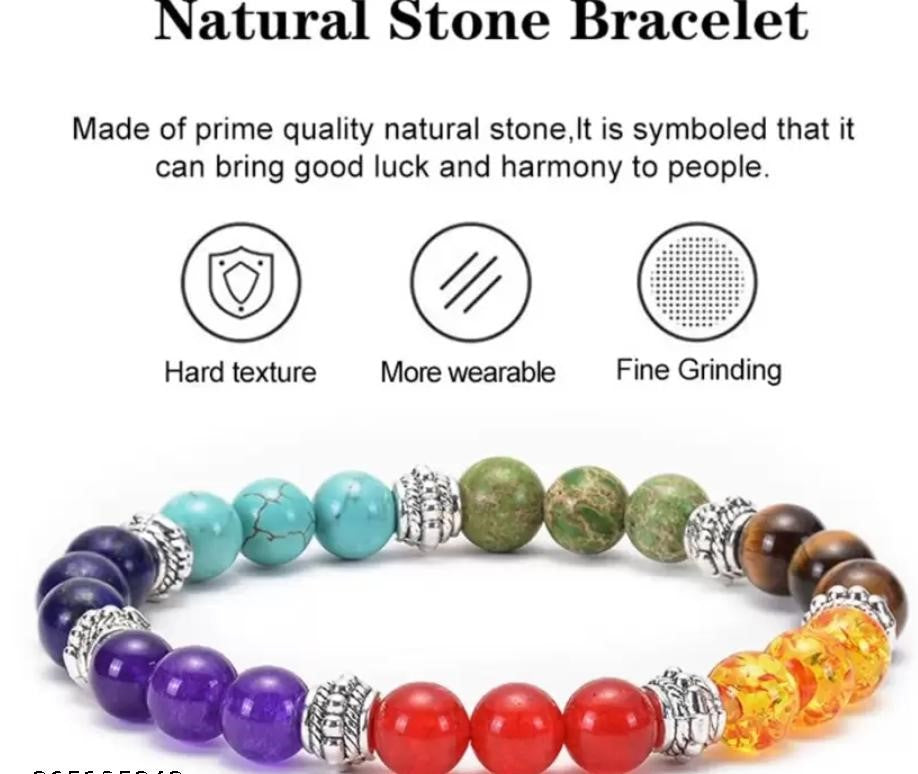 7 Chakra Bracelet Adjustable size