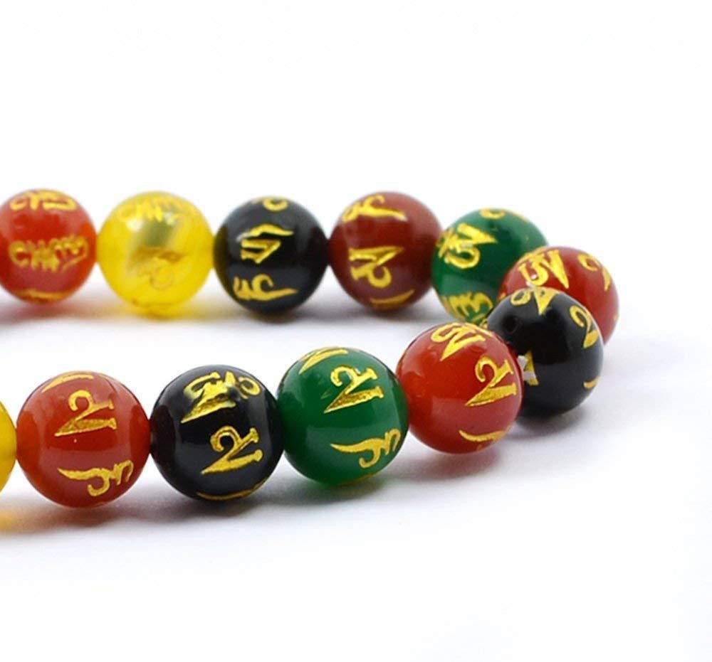 7 Chakra Om Mani Padmehum Engraved Bracelet