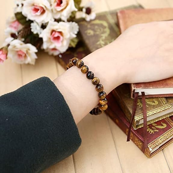 Tiger Eye Beads Bracelets Adjustable