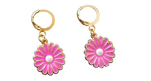 Daisy Flower Drop Earring