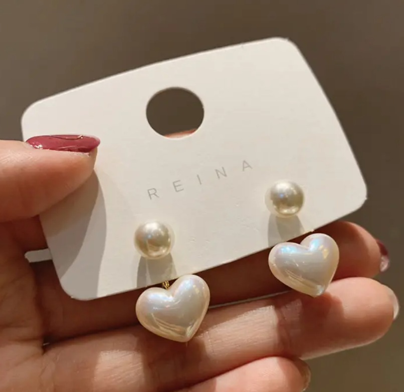 Heart Stud Earrings