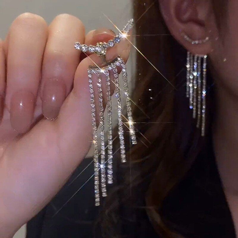 Long Chain Tassel / Drop Earring