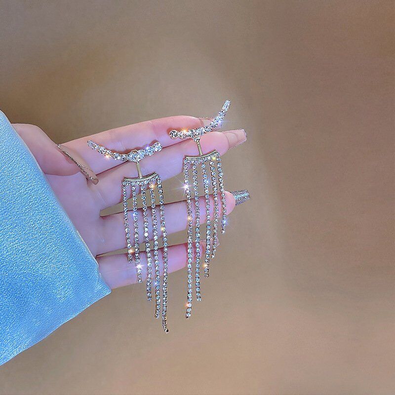 Long Chain Tassel / Drop Earring