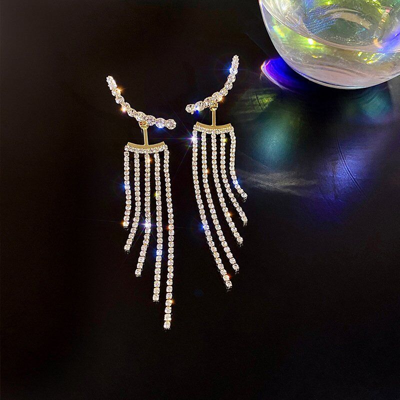 Long Chain Tassel / Drop Earring