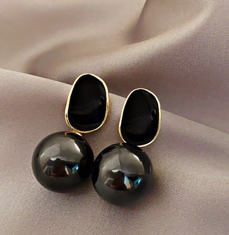 Pearl Ball Drop Earring