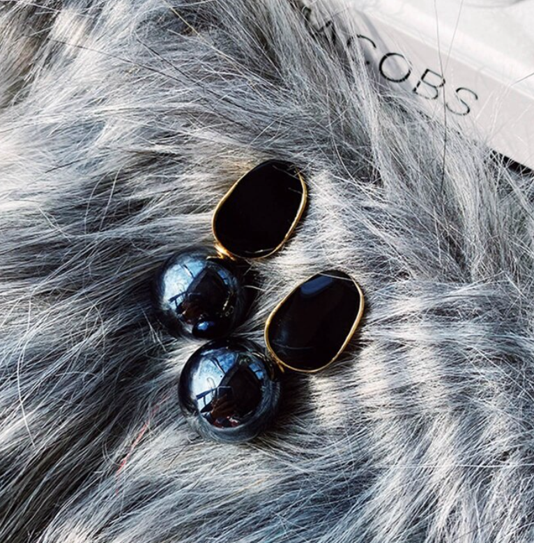 Pearl Ball Drop Earring