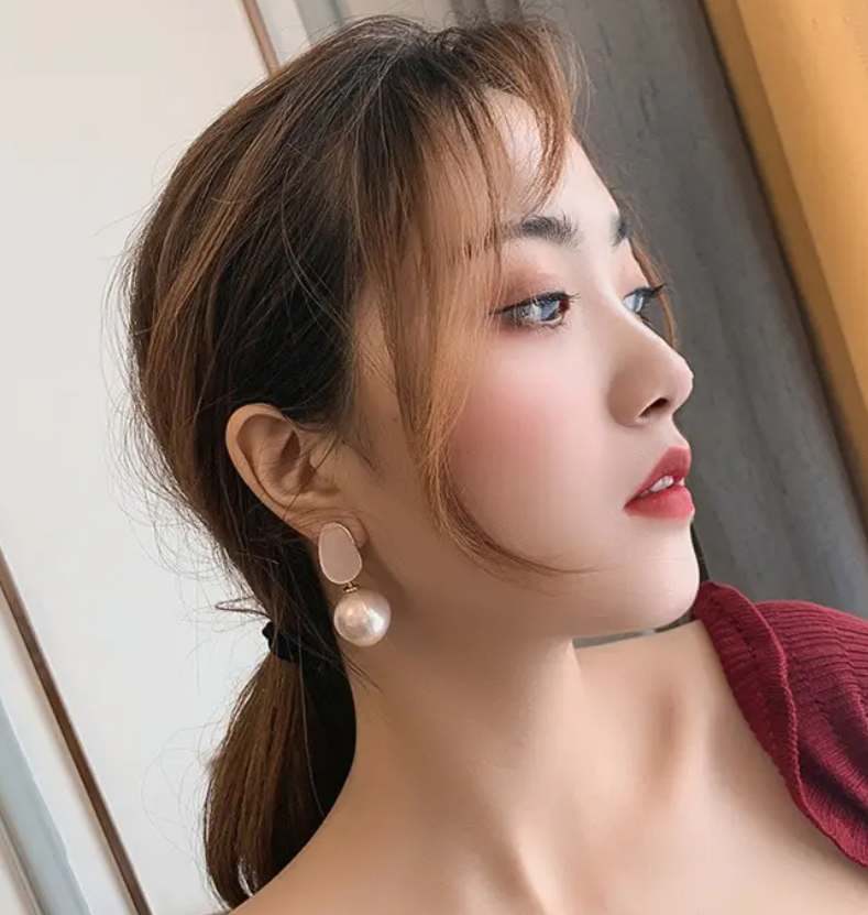 Pearl Ball Drop Earring