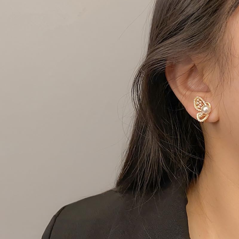 Floral Cuff Stud Earring