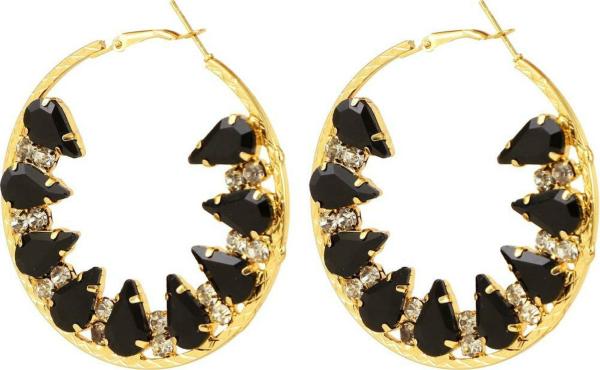 Crystal Cubic Zircon Hoop Earring