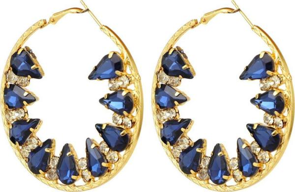 Crystal Cubic Zircon Hoop Earring