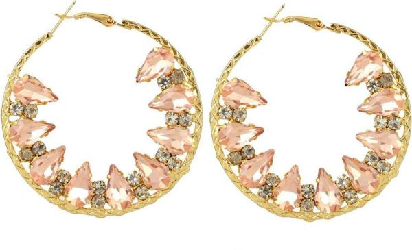 Crystal Cubic Zircon Hoop Earring