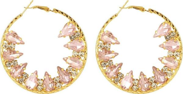 Crystal Cubic Zircon Hoop Earring