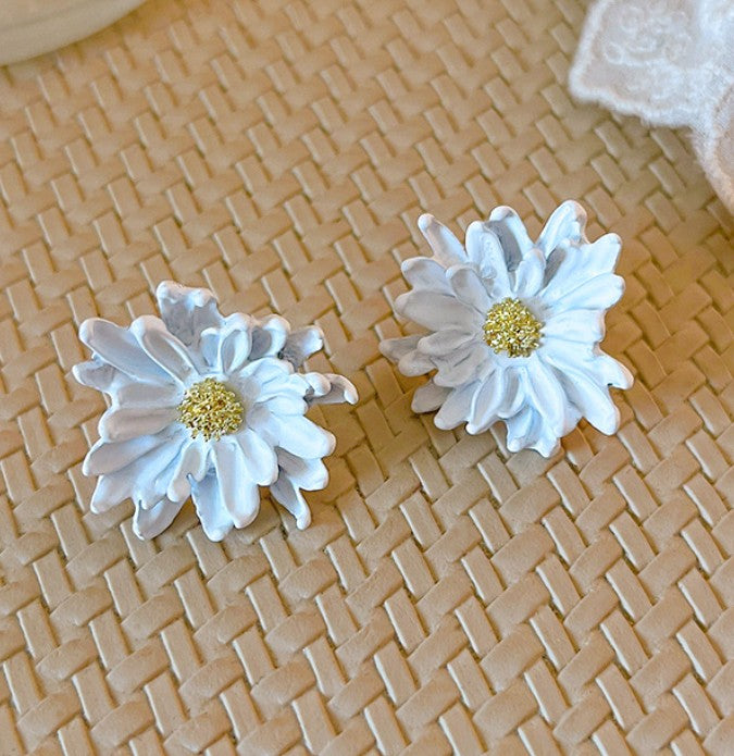FLOWER STUD KOREAN EARRING