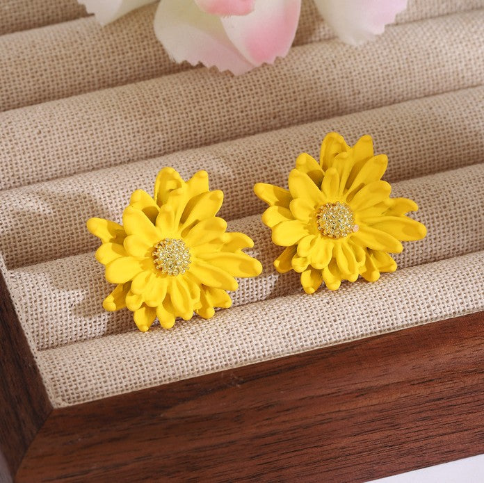FLOWER STUD KOREAN EARRING